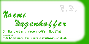 noemi wagenhoffer business card